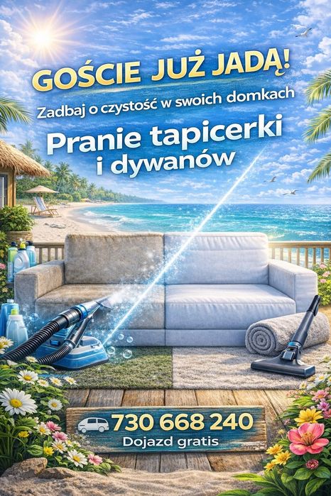 Pranie i czyszczenie tapicerki samochodowej,kanap,wersalek,puf,Foteli,