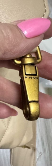 Pinko nowa torebka materialowa, nerka listonoszka , jaskolki