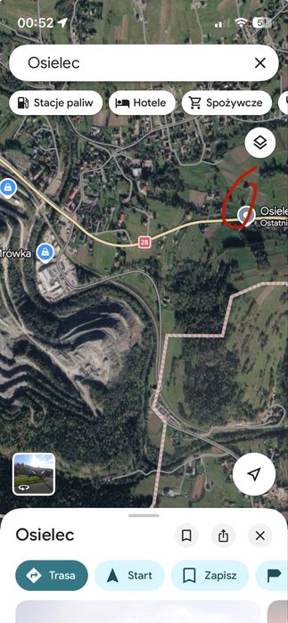 Działka budowlana 18 arów – Osielec | MPZP | przy DK28 | blisko: Jordanów