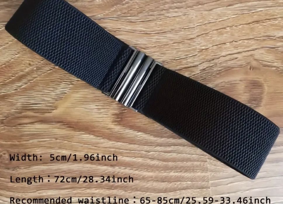 Pasek elastyczny czarny