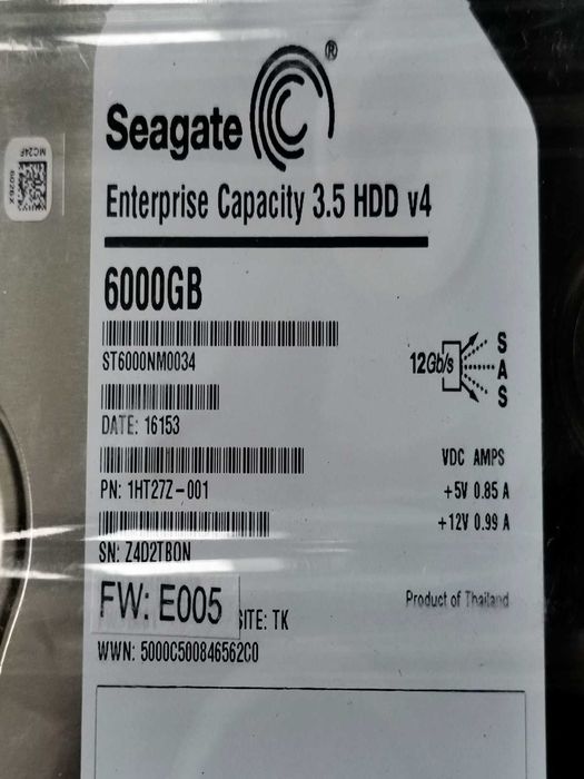 HDD 6TB SeaGaTe EnTer CapaCiTy 3.5"