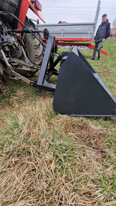Łyżka z Kiprem HYDRAULICZNYM na tył ciągnika Łycha do ziemi szufla
