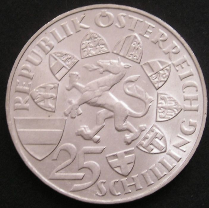 Austria 25 schilling 1959 - książę Johann - srebro