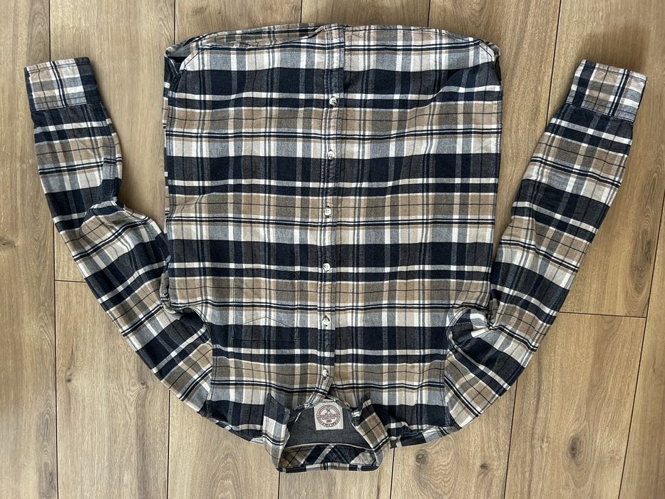 Flanelowa koszula w kratę, rozmiar M