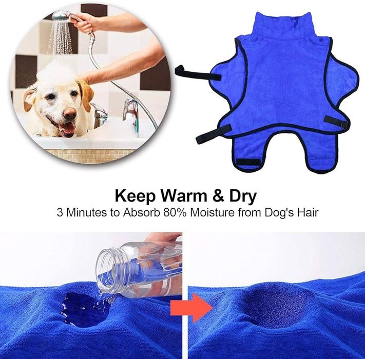 Халат для собак з мікрофібри Pettom XL