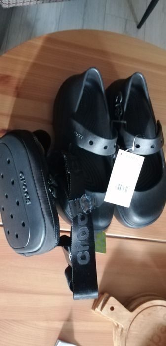 CROCS  W8 buty Stomp Mary Jane + torebka
