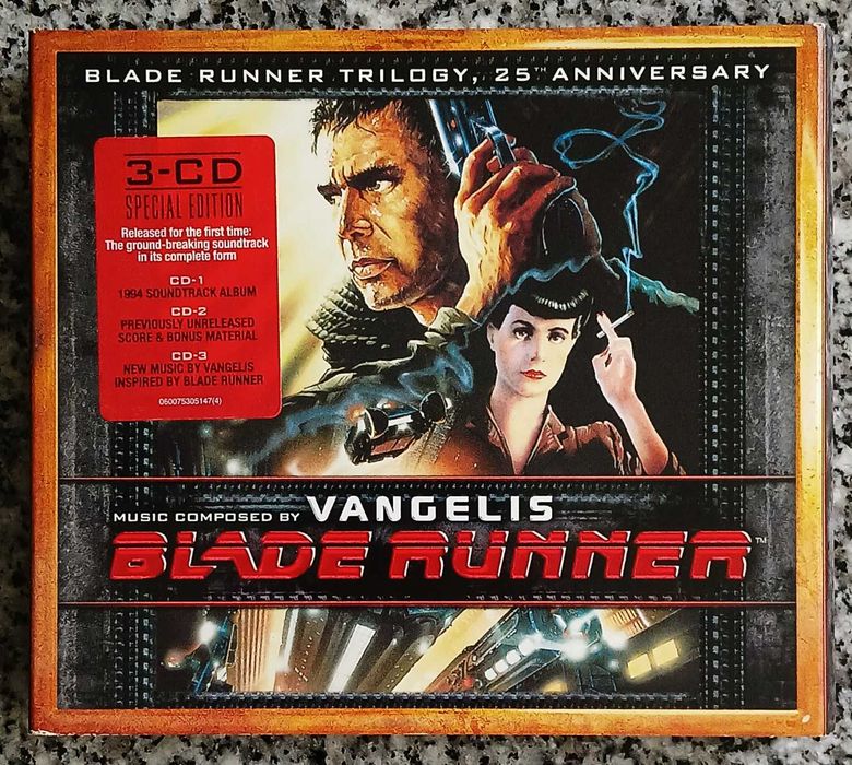 Vangelis ‎- Blade Runner Trilogy - 25th Anniversary - CD TRIPLO - RARO