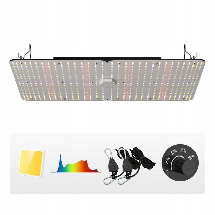 VEVOR 300W ściemnialna lampa LED do roślin pełne spektrum samsung IP65