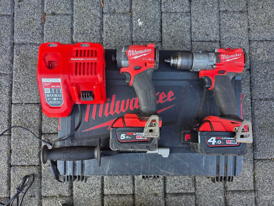 Zestaw wiertarko-wkrętarka zakrętarka udarowa Milwaukee M18 FPD2 FID3