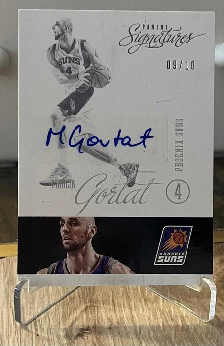 Karta NBA z autografem auto Marcin Gortat Phoenix Suns limit /10 gold