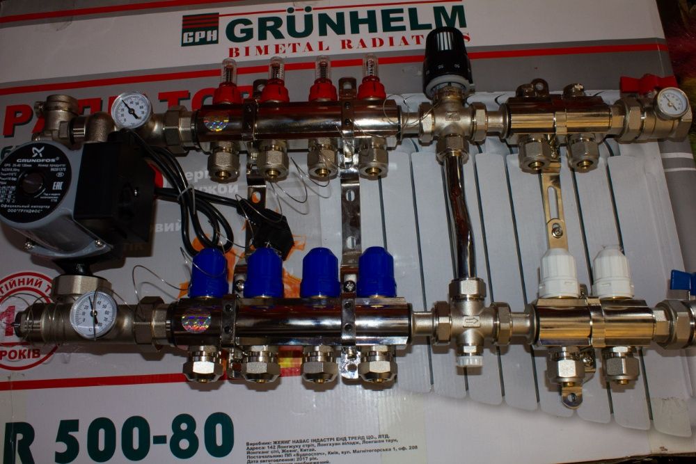 Коллектор и труба для теплого пола производство Чехия