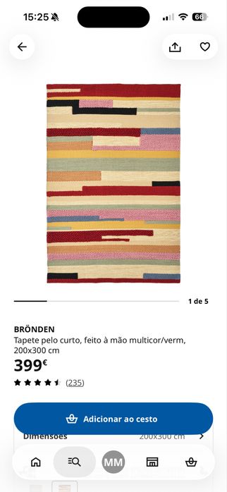Tapete Brönden IKEA 200x300 cm