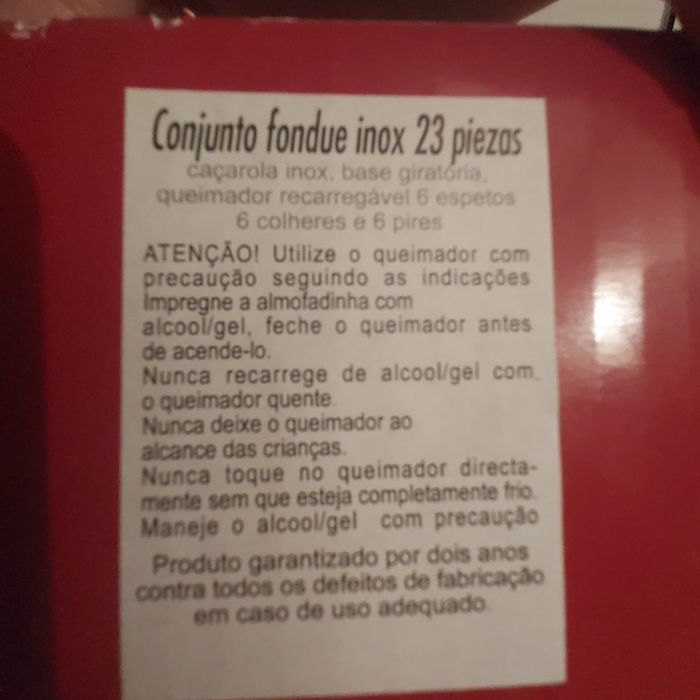 Set Fondue com base giratória