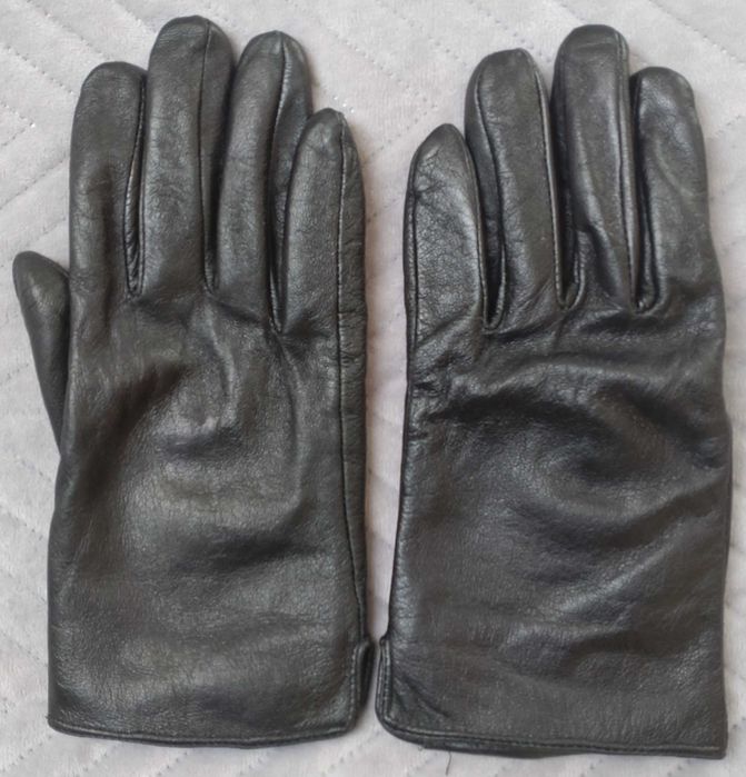 Rękawiczki męskie czarne GLOVES LUX * rozmiar XL * skórzane