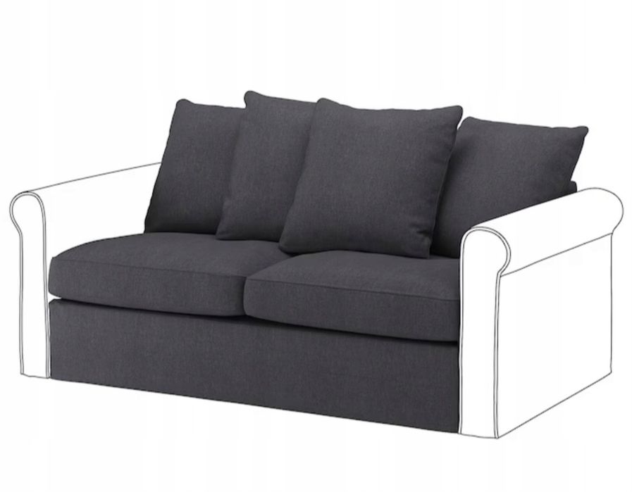 Ikea Gronlid pokrycie poduszek oparcia do sofy 2 oso. rozkładanej spor