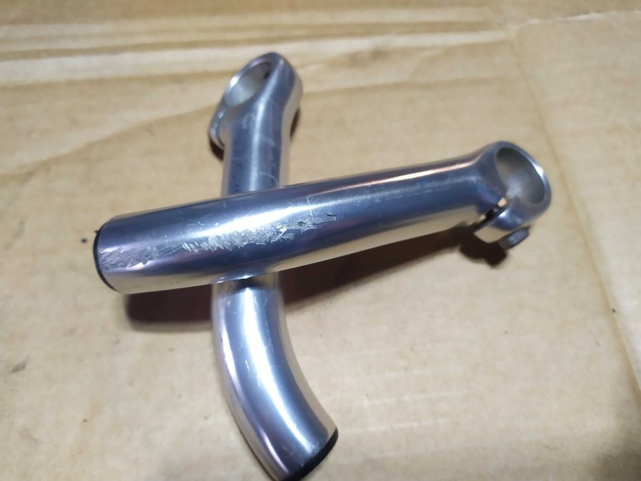 Rogi aluminiowe na kierownicę Dł.12cm Srebrne Polecam