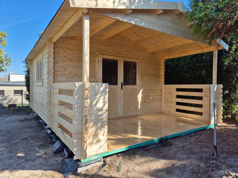 Od ZARAZ  domek na działkę ROD* letniskowy+TARAS* 6x4*24 m2*BALIK 34mm