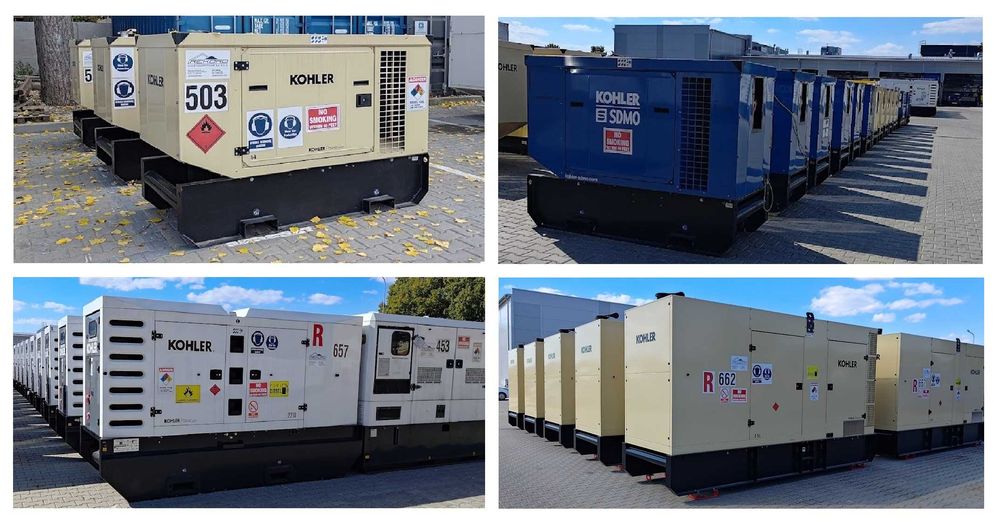 WYNAJEM- Agregat prądotwórczy RÓŻNE MODELE - moc od 30 kVA do 500 kVA