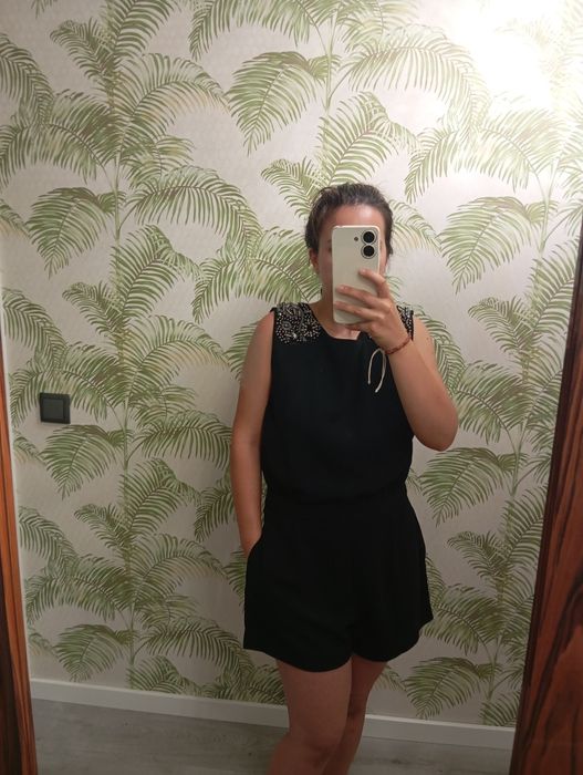 Macacão preto da Zara, tamanho L