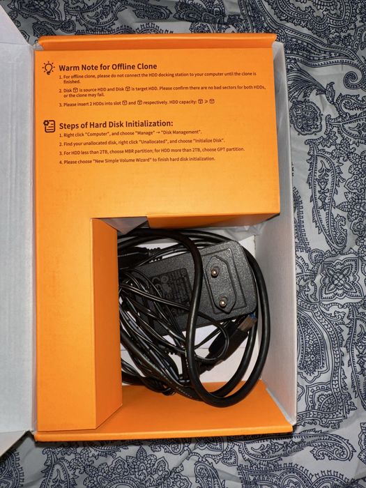 Док-станція FIDECO SATA 2.5 & 3.5 inch SATA HDD/SSD USB 3.0 Type-C