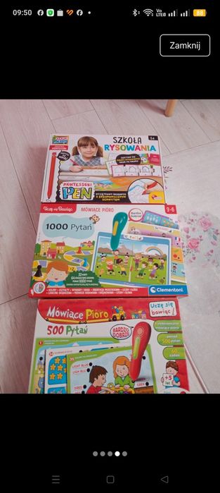 Mówiące pióro Clementoni 3 sztuki