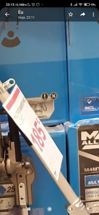 Máquina a gasolina de corte de vegetação