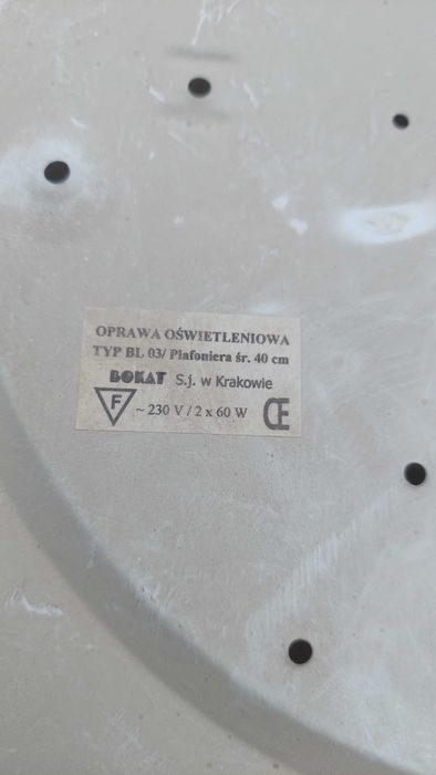 Lampa sufitowa typu Plafon 40 cm