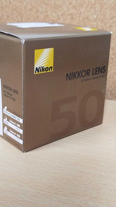 Lente Nikon Nikkor AF 50mm f/1.8D – NOVA (na caixa original)