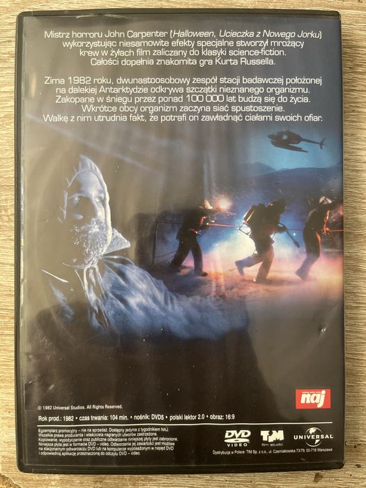 Coś DVD reż. John Carpenter(1982)