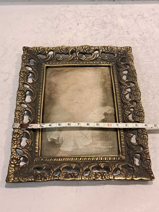 Подарочная бронзовая рамка, шёлкография - бронза.
