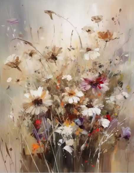 Nowy obraz piękne kwiaty