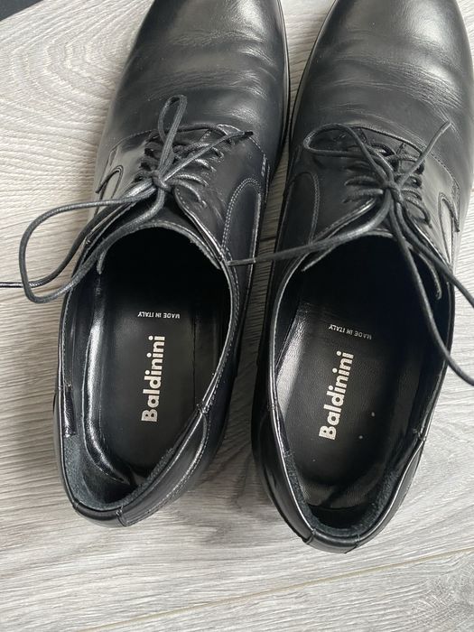 Baldinini чоловічі фірмові шкіряні туфлі Р.41 26.5 см