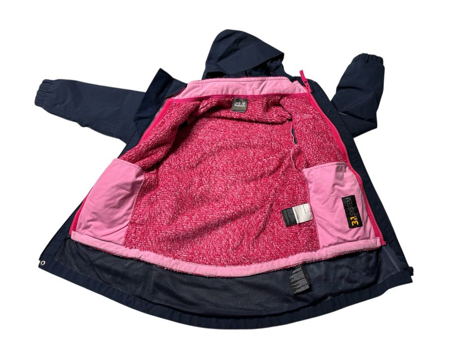 Kurtka 2w1 Jack Wolfskin rozmiar 128   8lat