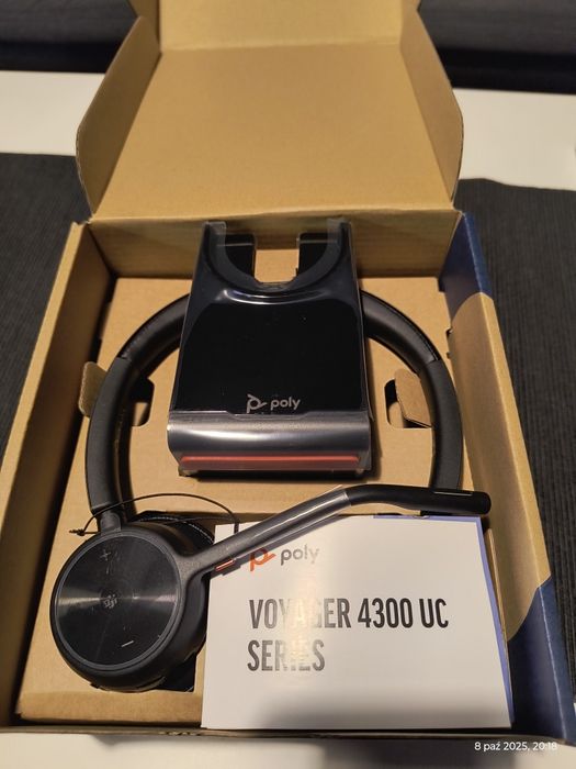 Nowe Słuchawki Poly VOYAGER 4320 UC V4320, USB-C Microsoft Teams
