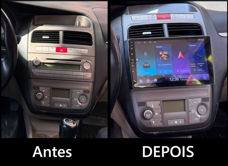 (NOVO) Rádio 2DIN 9" • Fiat LINEA • Android [4+64GB]