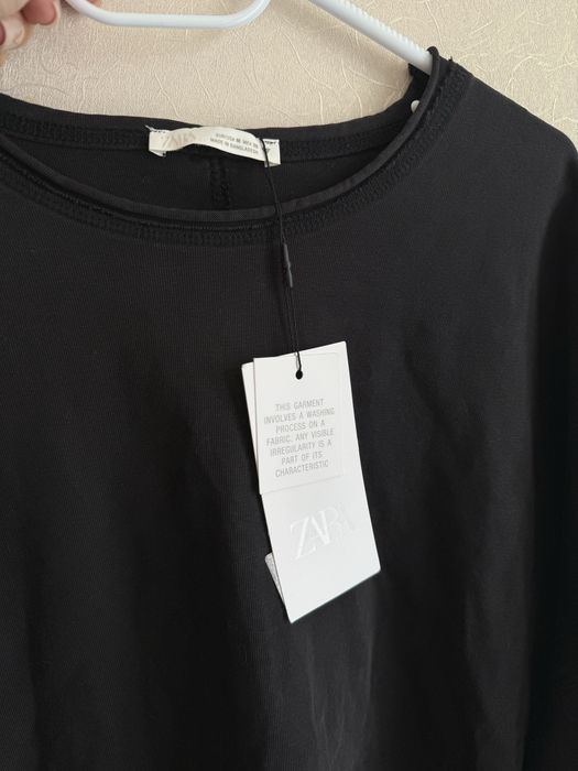 Лонг zara черный М oversize