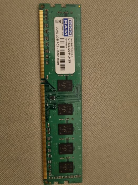 GoodRam 2 GB DDR3 1333 MhZ (PC3-10600)