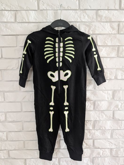 Kombinezon szkielet świecący w ciemności