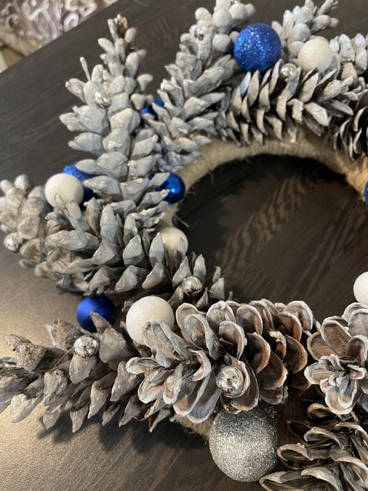 Вінок новорічний, різдвяний. Венок новогодний, рождественский