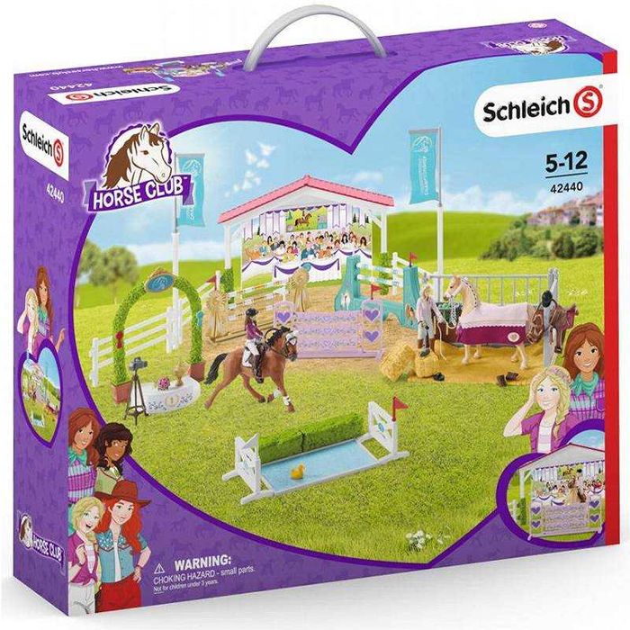 Duży zestaw SCHLEICH 42440  Konie +Akcesoria Zawody Horse Club OKAZJA