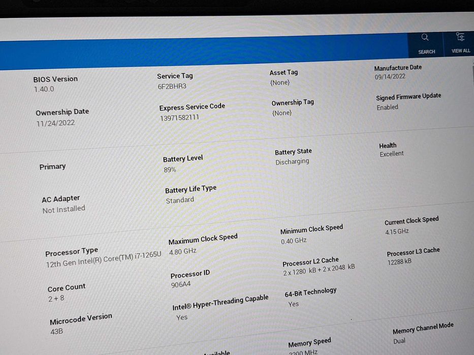 Laptop Dell Latitude 7330 i7-1265U | 16GB RAM| 256 GB SSD | W11| KLASA A