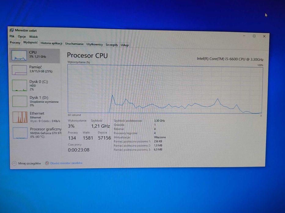 Komputer PC + 2 monitory iiyama | i5 / 16GB RAM / GTX 970 | Win 10 Pro