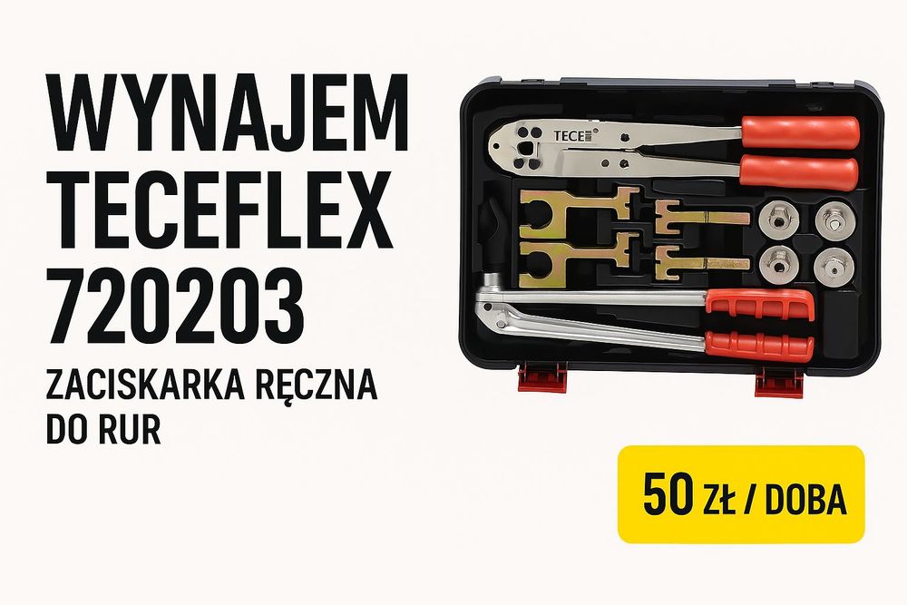 Wynajem TECE FLEX 720203 zaciskarka ręczna do rur hydrauliczna