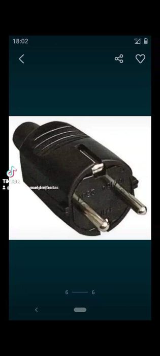 fichas eléctricas novas macho ou fêmea
