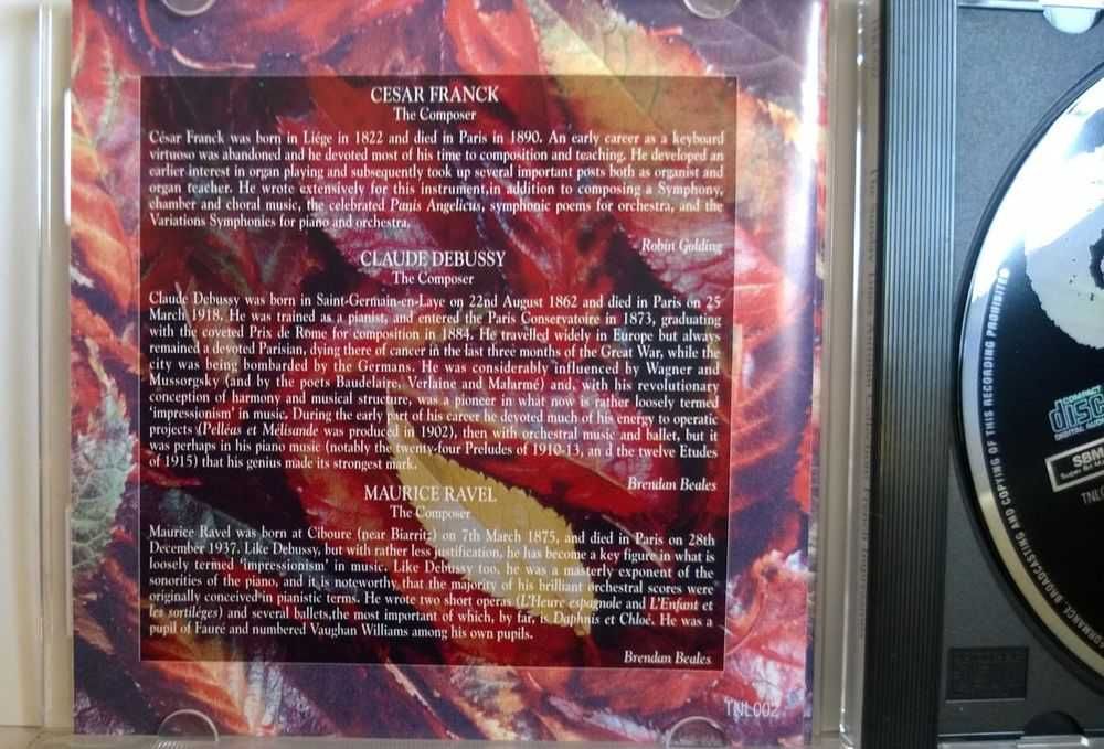 CD The Sunday Times Autumn Collection Franck Debussy Ravel NOWA