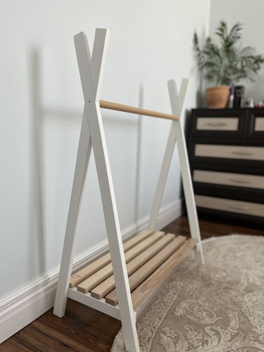 Дерев'яна вішалка для одягу Кімнатна вішалка дитяча