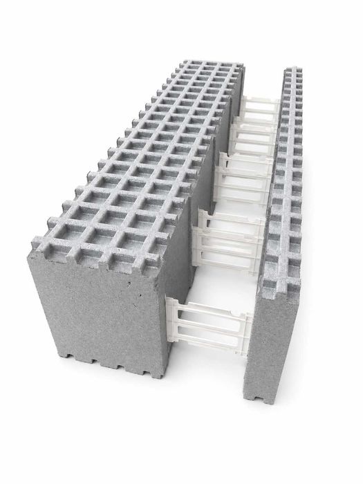 Styroblok bloczki styropianowe ICF neopor do budowy domu basenu szalunek tracony Max 100x40 cm Eps 150 grafit.