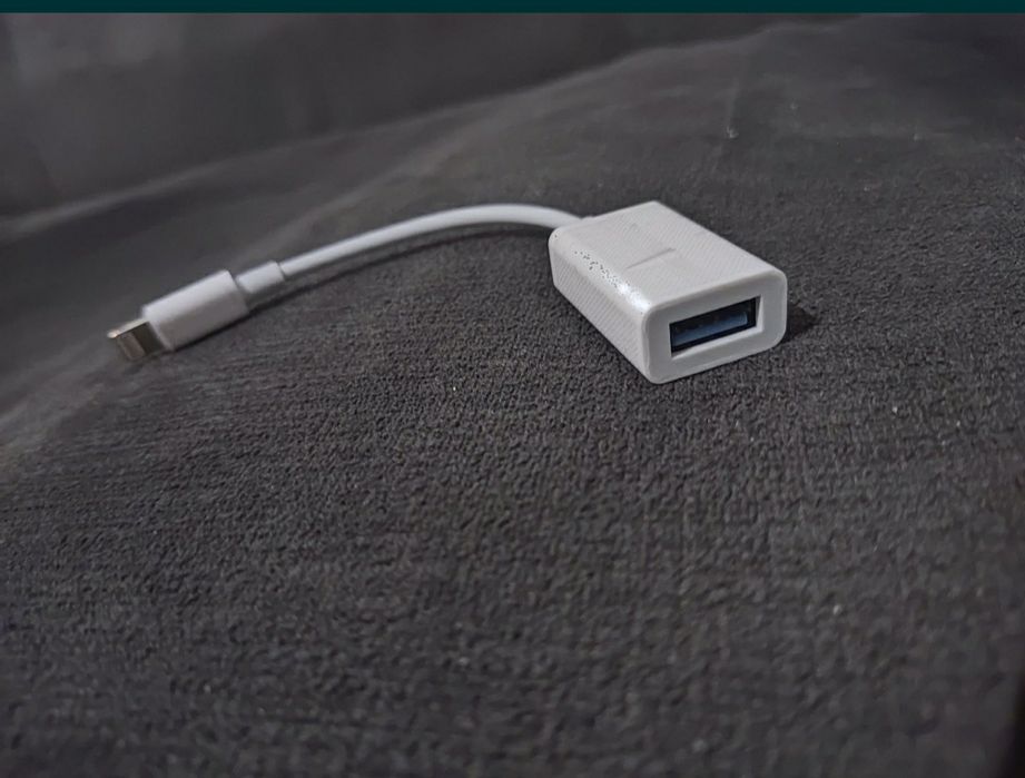 Przejściówka OTG lighting USB 3 midi ios 17 adapter camera Apple iPad