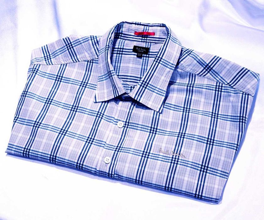 Paul Smith koszula L/XL 44 Italy krótki vintage style nowa hackett