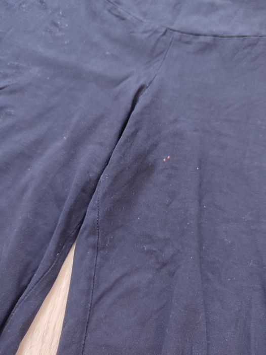Czarne spodenki 3/4 legginsy luźne ciążowe